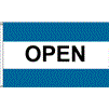 Open Turquoise Flag, 3x5', Nylon